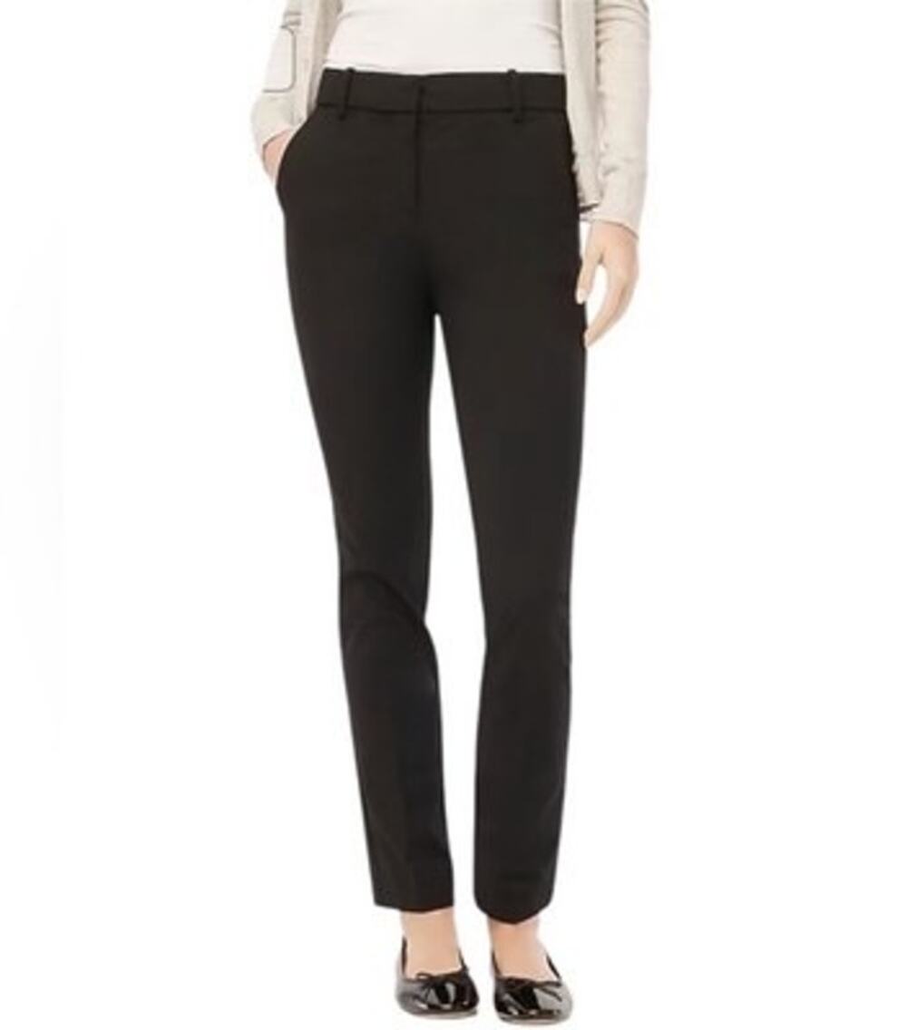 NWT J.Crew Factory Slim-Fit Full-Length Trouser Dress Pant Black 10 Petite